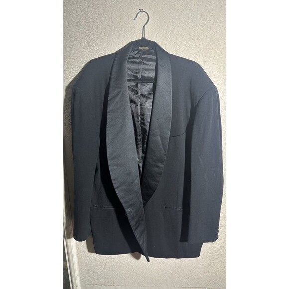 Donna Karan Men’s Tuxedo Jacket Shawl Lapel Sz 48 R